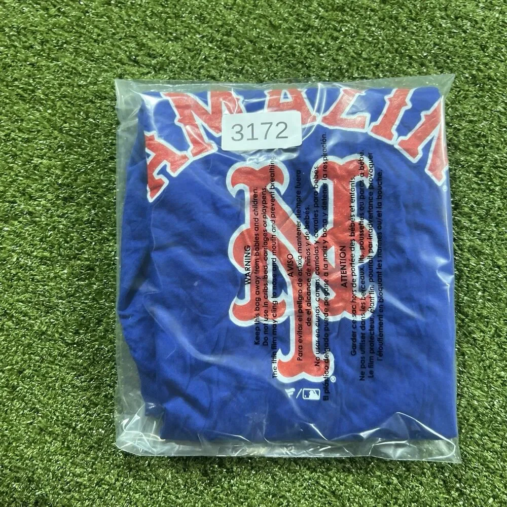 Fanatics New York Mets Size L Women’s T-shirt Blue MLB NWOT